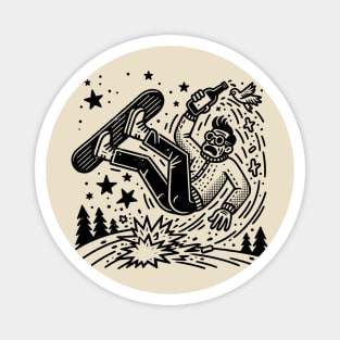 Snowboard Crash Magnet